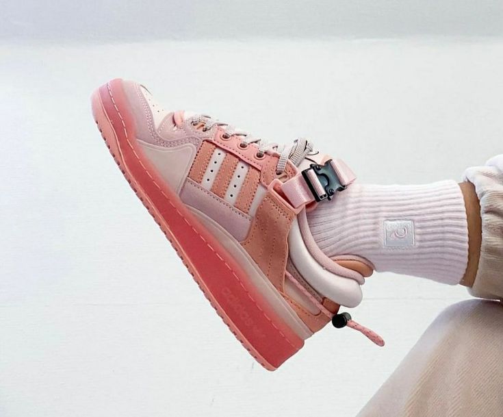 Bad bunny Stylish Peach Casual Sneakers with Strap Detailing