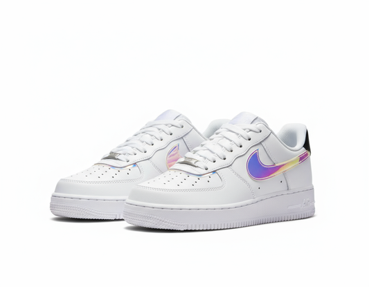 AIR Force reflection White Iridescent Accent Sneakers for Women