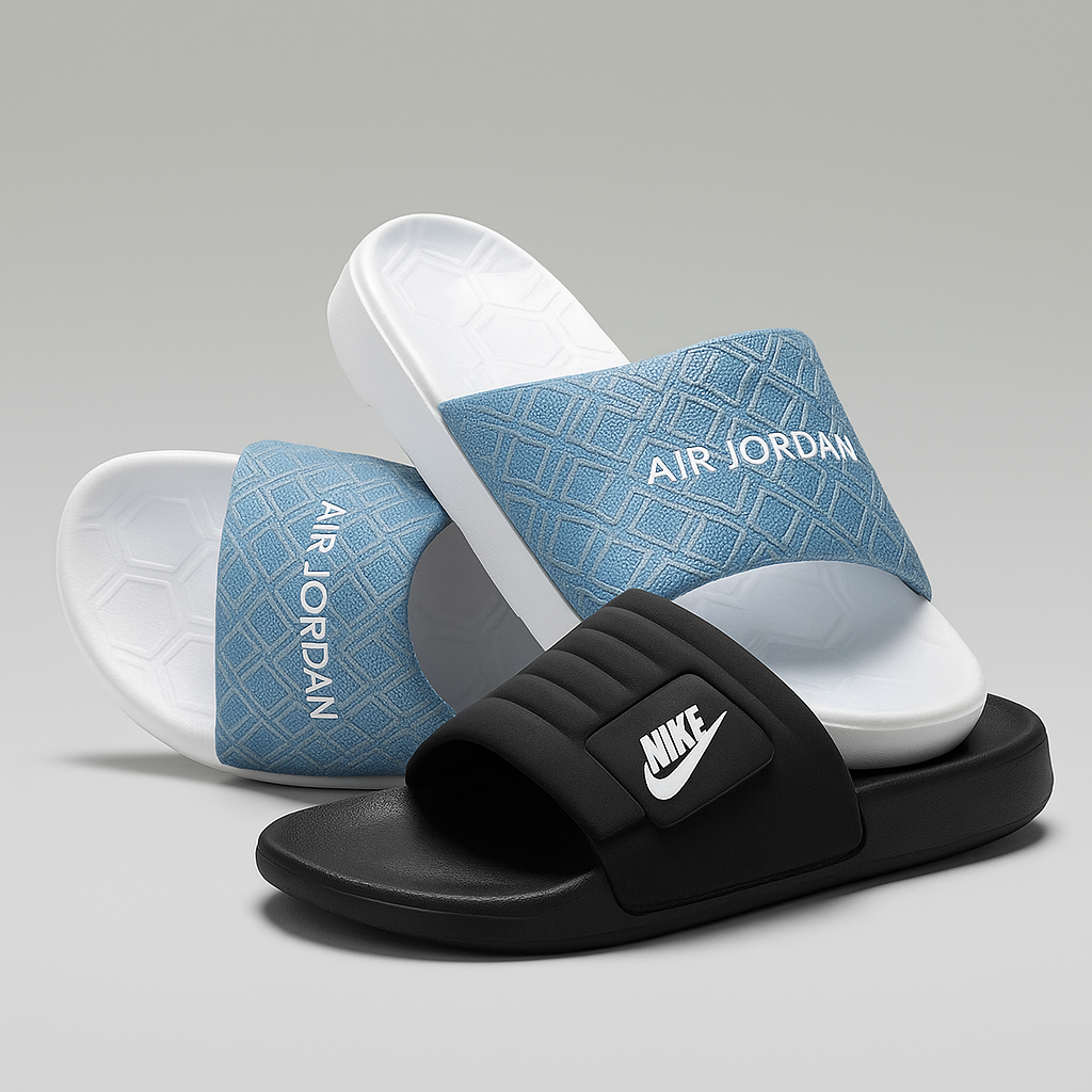 2 slider 1 box packingTrendy Comfort Slides – Modern Slip-On Footwear"
